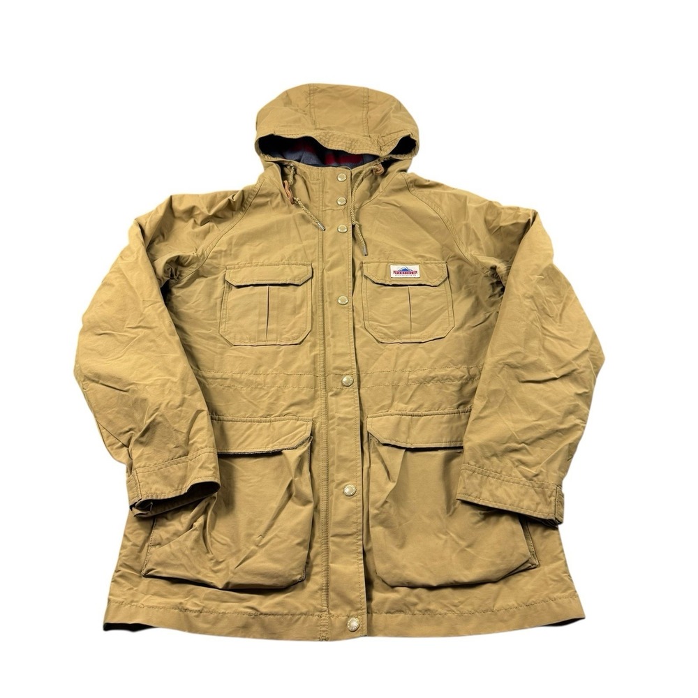 Penfield Jacket Mens Medium Tan 60/40 Hooded Parka Outdoor Coat Utility‎